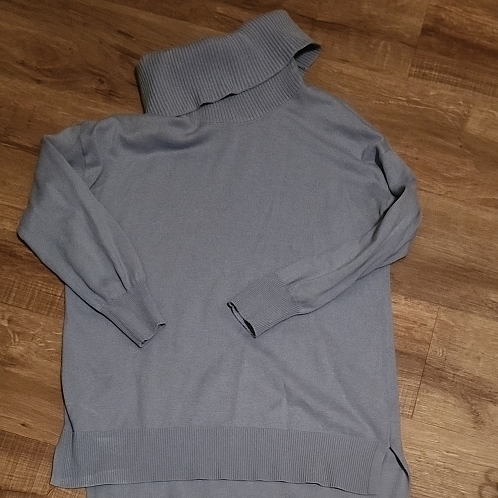 Gray/Blue Cowlneck Sweater